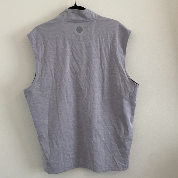 NWT Johnnie-O Men's Performance Vest - Caleb Golf Vest Gray Seal Size Large - Picture 6 of 7